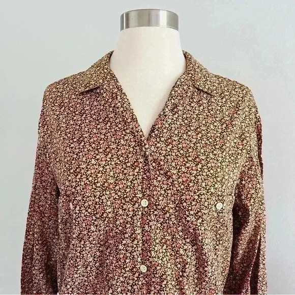 Vintage Italy Button Down Shirt Fruit Print Sz S Cotton - Picture 2 of 9